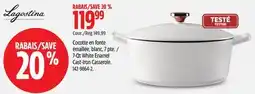 Canadian Tire Lagostina 7-Qt White Enamel Cast-Iron Casserole offer