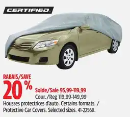 Canadian Tire Certified Protective Car Covers offer