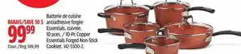 Canadian Tire Heritage-the-rock 10-Pc Copper Essentials Forged Non-Stick Cookset offer