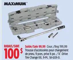 Canadian Tire Maximum 1⁄2˝-Drive Tire Change Kit, 9-Pc offer