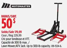 Canadian Tire Motomaster Lawn Mower/ATV Jack offer
