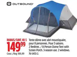 Canadian Tire 8-Person Dome Tent with Screen Porch offer