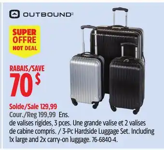 Canadian Tire 3-Pc Hardside Luggage Set offer