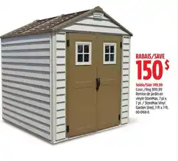 Canadian Tire StoreMax Vinyl Garden Shed, 7-ft x 7-ft offer