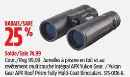 Canadian Tire Yukon Gear APX Roof Prism Fully Multi-Coat Binoculars offer