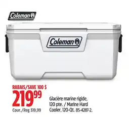Canadian Tire Coleman Marine Hard Cooler, 120-Qt offer