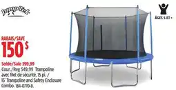 Canadian Tire JUMPTEK 15´ Trampoline and Safety Enclosure Combo offer