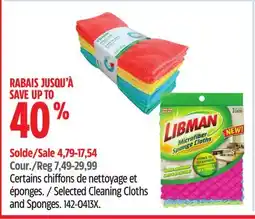 Canadian Tire Frank Selected Cleaning Cloths and Sponges offer