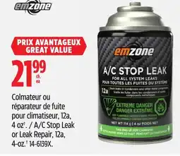 Canadian Tire Emzone A/C Stop Leak or Leak Repair offer