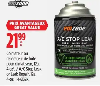 Canadian Tire Emzone A/C Stop Leak or Leak Repair offer