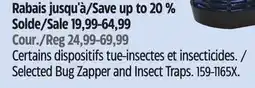 Canadian Tire PIC Selected Bug Zapper and Insect Traps offer