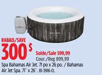 Canadian Tire Saluspa Bahamas Air Jet Spa offer