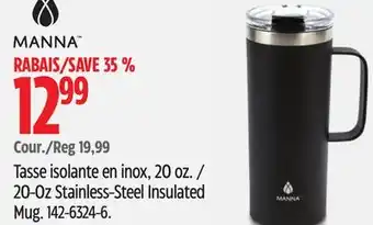 Canadian Tire Manna 20-Oz Stainless-Steel Insulated Mug offer