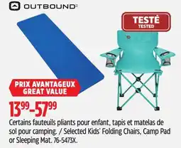 Canadian Tire Outbound Selected Kids' Folding Chairs offer