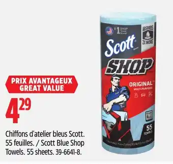 Canadian Tire Scott Blue Shop Towels offer