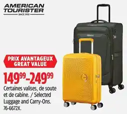 Canadian Tire American Tourister Selected Luggage and Carry-Ons offer