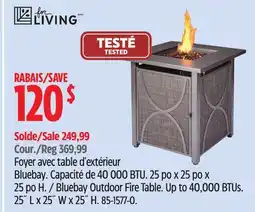 Canadian Tire For-living Bluebay Outdoor Fire Table offer