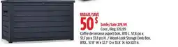 Canadian Tire Wood-Look Storage Deck Box offer