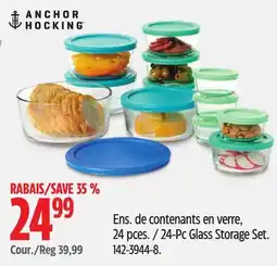 Canadian Tire Anchor-hocking 24-Pc Glass Storage Set offer