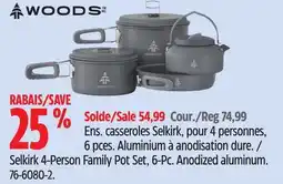 Canadian Tire Woods Selkirk 4-Person Family Pot Set, 6-Pc offer