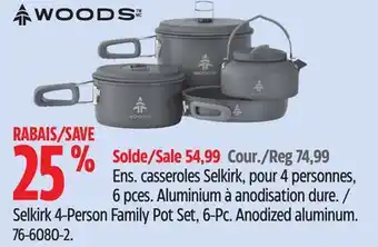 Canadian Tire Woods Selkirk 4-Person Family Pot Set, 6-Pc offer