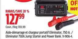 Canadian Tire Eliminator 750A Jump Starter and Power Bank offer