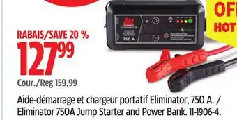Canadian Tire Eliminator 750A Jump Starter and Power Bank offer