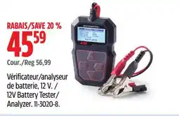 Canadian Tire Motomaster 12V Battery Tester/ Analyzer offer