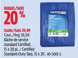 Canadian Tire Certified Standard-Duty Tarp offer