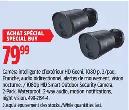 Canadian Tire Geeni 1080p HD Smart Outdoor Security Camera offer