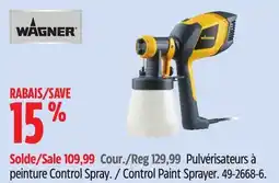Canadian Tire Wagner Control Paint Sprayer offer