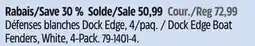 Canadian Tire Dock Edge Boat Fenders, White, 4-Pack offer