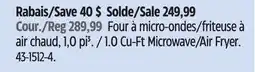 Canadian Tire Toshiba 1.0 Cu-Ft Microwave/Air Fryer offer