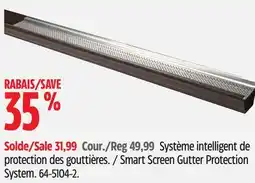 Canadian Tire Holmes Smart Screen Gutter Protection System offer
