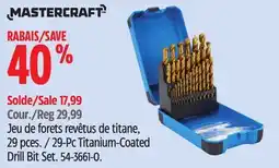 Canadian Tire Mastercraft 29-Pc Titanium-Coated Drill Bit Set offer