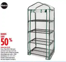 Canadian Tire MiracleGro Mini Greenhouse offer