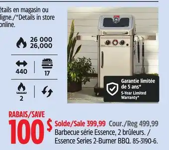Canadian Tire Essence Series 2-Burner BBQ offer