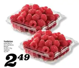 Marché Richelieu framboises | raspberries offer