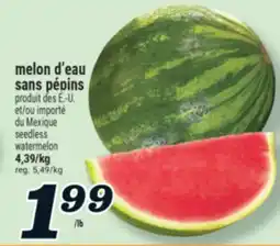 Marché Richelieu seedless watermelon | melon d'eau sans pépins offer