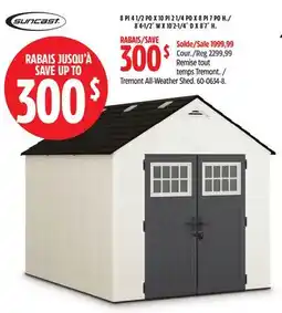 Canadian Tire Suncast Tremont All-Weather Shed offer