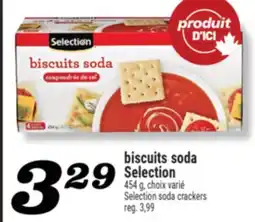 Marché Richelieu BISCUITS SODA SELECTION | SELECTION SODA CRACKERS offer