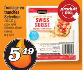 Marché Richelieu FROMAGE EN TRANCHES SELECTION | SELECTION SLICED CHEESE offer