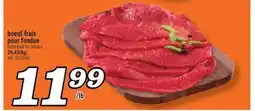 Marché Richelieu boeuf frais pour fondue | fresh beef for fondue offer