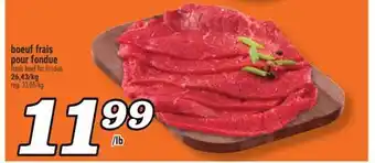 Marché Richelieu boeuf frais pour fondue | fresh beef for fondue offer