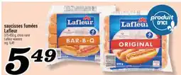 Marché Richelieu SAUCISSES FUMÉES LAFLEUR | LAFLEUR WIENERS offer