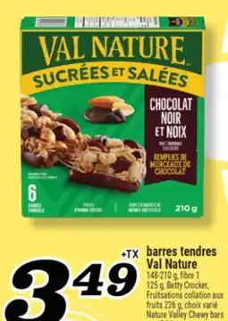 Marché Richelieu BARRES TENDRES VAL NATURE | NATURE VALLEY CHEWY BARS offer