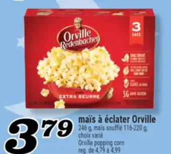 Marché Richelieu MAÏS À ÉCLATER ORVILLE | ORVILLE POPPING CORN offer