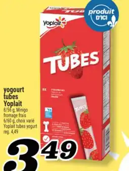 Marché Richelieu YOGOURT TUBES YOPLAIT | YOPLAIT TUBES YOGURT offer