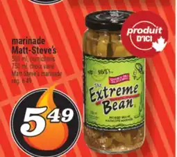 Marché Richelieu MARINADE MATT-STEVE'S | MATT-STEVE'S MARINADE offer