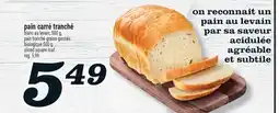 Marché Richelieu PAIN CARRÉ TRANCHÉ | SLICED SQUARE LOAF offer